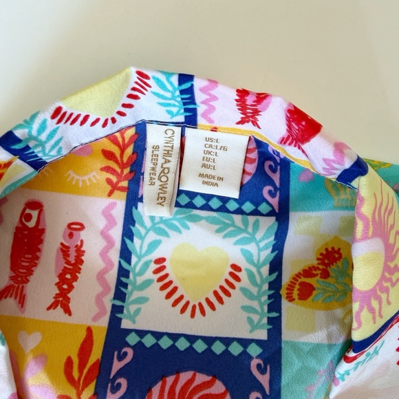 Cynthia Rowley Sleepwear Woman's  Pajamas (Short Set) Size L NWOT - Picture 5 of 7